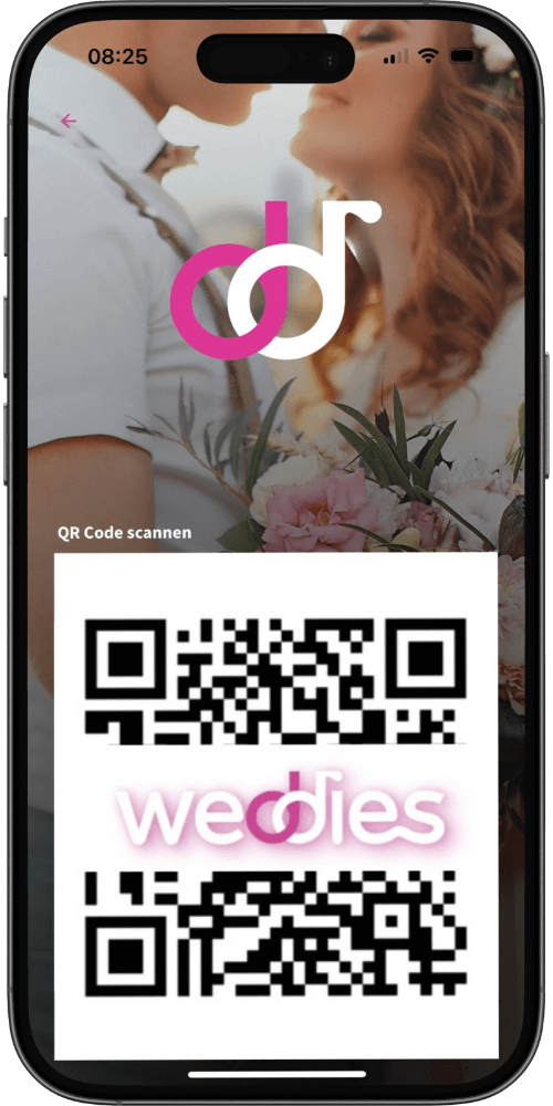 Online Fotogalerie Hochzeit mit QR-Code